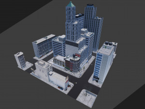 city block part 1 3D 模型