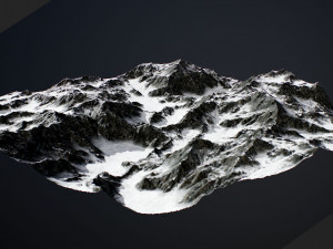 snowy mountains pack 1 3Dモデル