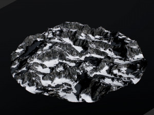snowy mountains pack 1 Modelo 3D