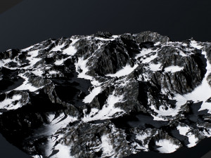 snowy mountains pack 1 Modelo 3D
