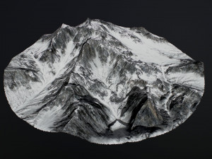 snowy mountains pack 1 Modelo 3D