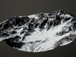 snowy mountains pack 2 Modelo 3D