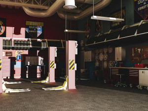 scene auto repair shop 3D Model
