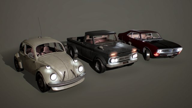 car pack Model 3D .c4d .max .obj .3ds .fbx .stl .blend 