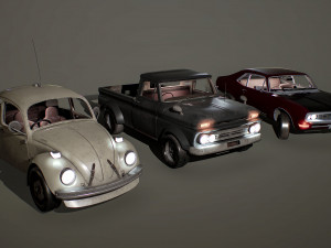 car pack Model 3D