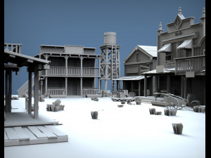 western 3D 모델