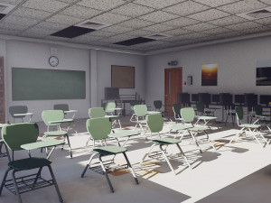 class room 3D Model