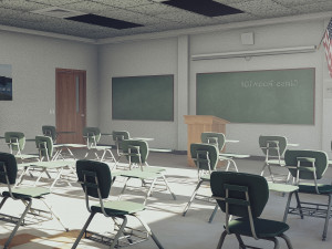 class room Modelo 3D