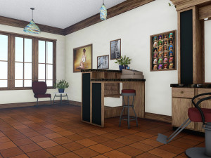 chez lucille hair salon Model 3D