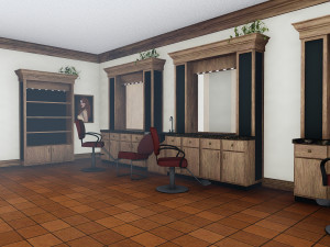 chez lucille hair salon Model 3D