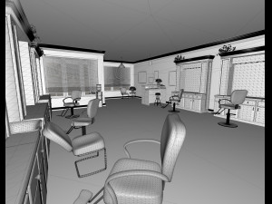 chez lucille hair salon Model 3D