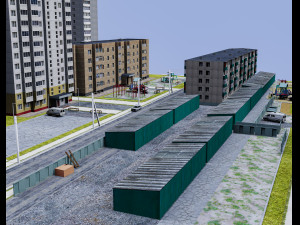 russian streets 3D मॉडल