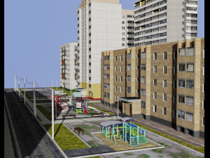 russian streets 3D मॉडल
