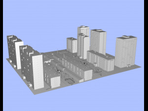 russian streets 3D मॉडल