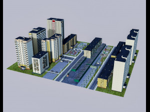 russian streets 3D मॉडल