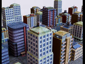 city block part 1 Modèle 3D