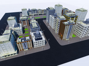 city part 2 3Dモデル