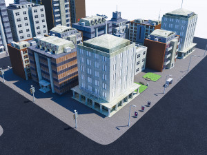 city part 2 3D मॉडल
