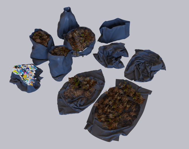 garbage pack Modelo 3D .c4d .max .obj .3ds .fbx .stl .blend 