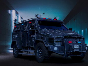 police army machines 3D 模型
