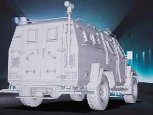 police army machines 3D 模型