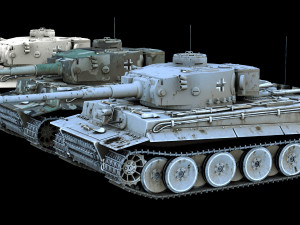 tiger tanks ww2 3D Modell