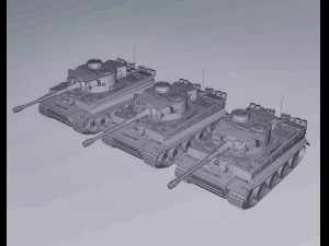 tiger tanks ww2 3D Modell