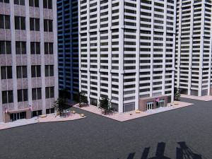 office buildings skyscrapers 3D Модель