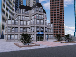 office buildings skyscrapers 3D Модель