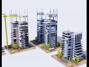 construction of buildings 3Dモデル