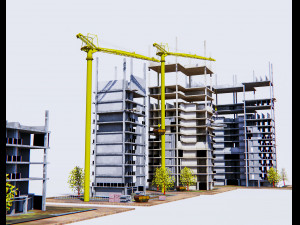 construction of buildings 3Dモデル
