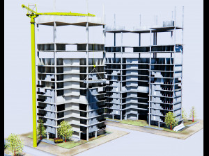 construction of buildings 3Dモデル
