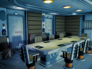sci-fi fantastic office 3D मॉडल