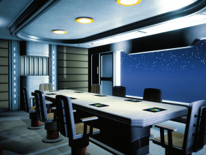 sci-fi fantastic office 3D Model