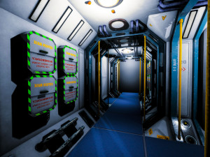 sci-fi fantastic office 3D Model