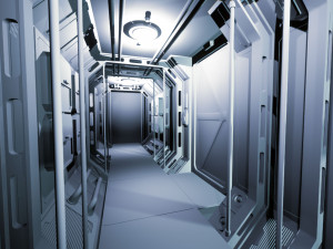 sci-fi fantastic office 3D Model