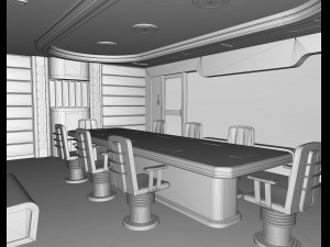 sci-fi fantastic office 3D Model