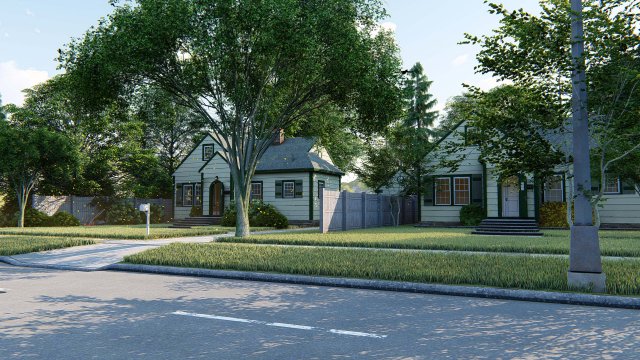 brooklyn house Model 3D .c4d .max .obj .3ds .fbx .stl .blend 
