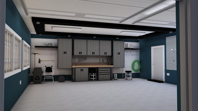 garage 3D 模型 .c4d .max .obj .3ds .fbx .stl .blend 