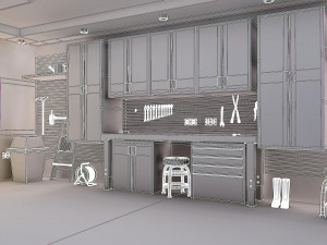 garage 3D 模型