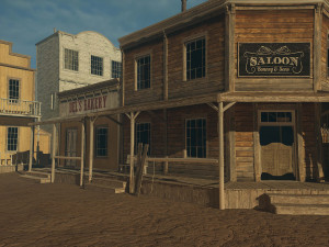 streets of the wild west 3D 모델