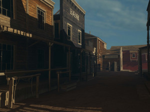 streets of the wild west Model 3D