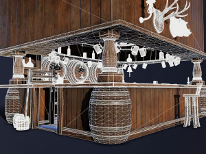 bar counter 3Dモデル