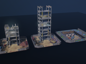 building model industrial 3D मॉडल