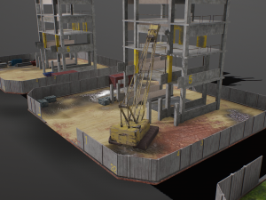 building model industrial 3D 모델