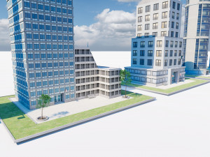 skyscrapers buildings 3D 模型