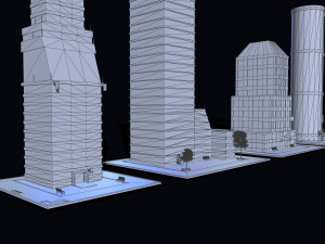 skyscrapers buildings 3D 模型