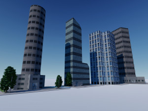 skyscrapers buildings v2 3D 모델