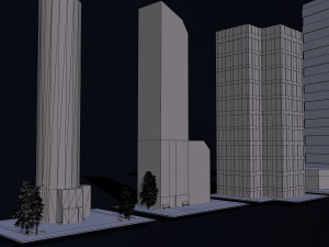 skyscrapers buildings v2 3D 모델