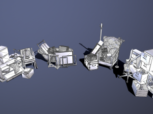 props trash 3D 模型